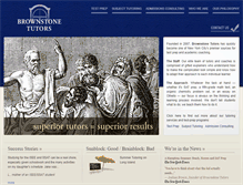 Tablet Screenshot of brownstonetutors.com